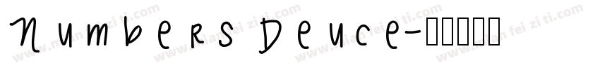 Numbers Deuce字体转换